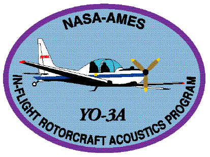 YO-3A In-flight rotorcraft acoustics program logo