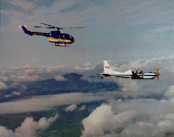 Photo of BO 105 and YO-3A