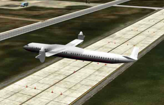 Virtual simulator of a tiltrotor on the runway
